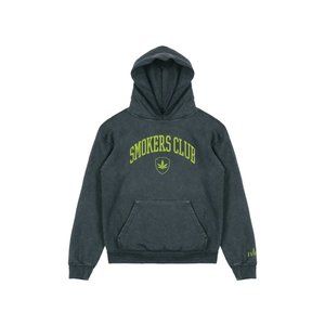 SMOKERS CLUB EMBROIDERED HEAVYWEIGHT PULLOVER HOODIE‎ SZ LARGE